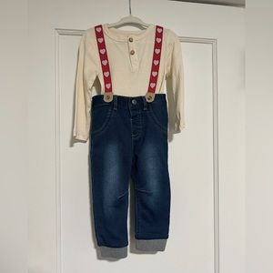 NWOT Cat & Jack Boys Valentines Day 3 piece